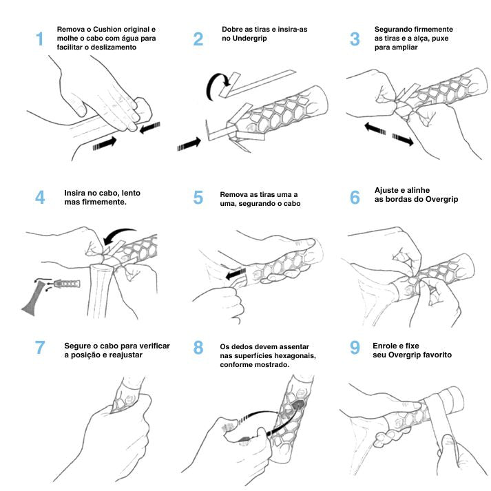 Undergrip de Borracha para Raquete de Beach Tennis (1 Unidade)