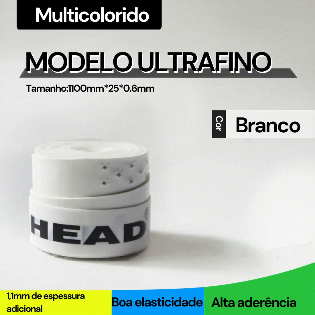 Overgrip Head Perfurado - 15 Unidades