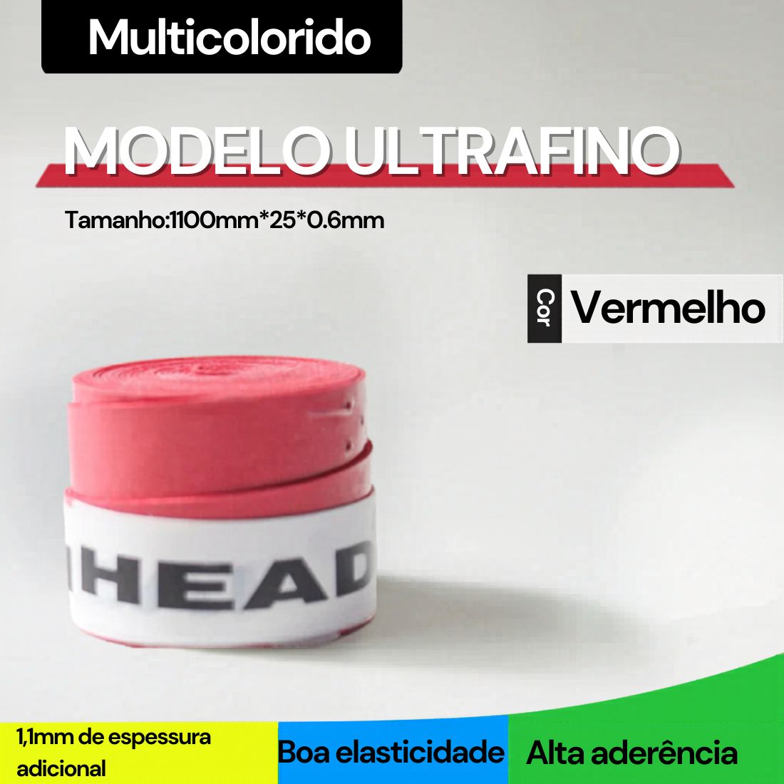 Overgrip Head Perfurado - 15 Unidades