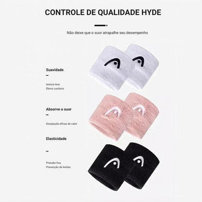 Par de Munhequeira HEAD (8 cm) - Várias Cores