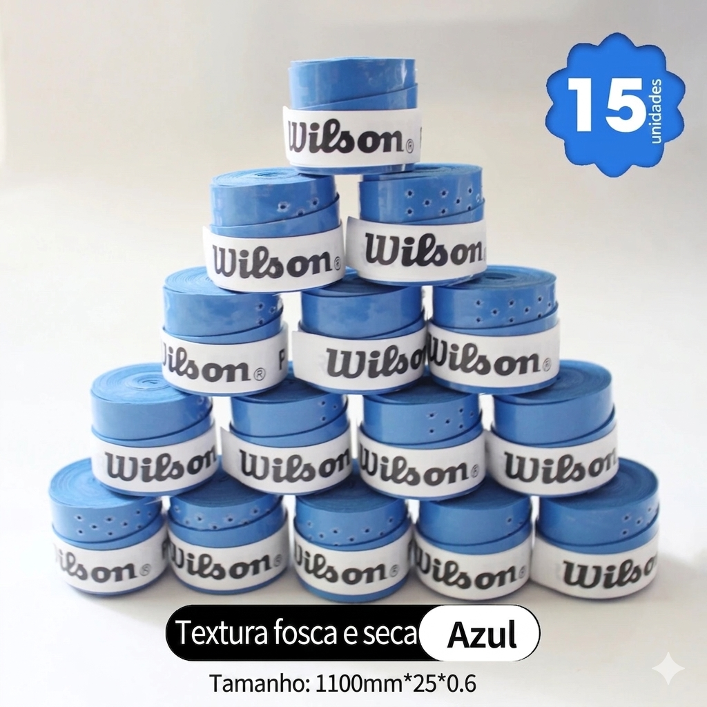 Overgrip Wilson Perfurado - 15 Unidades