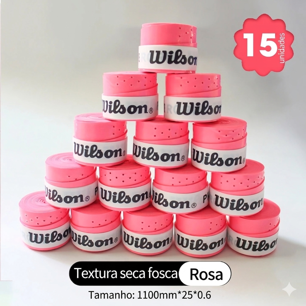 Overgrip Wilson Perfurado - 15 Unidades
