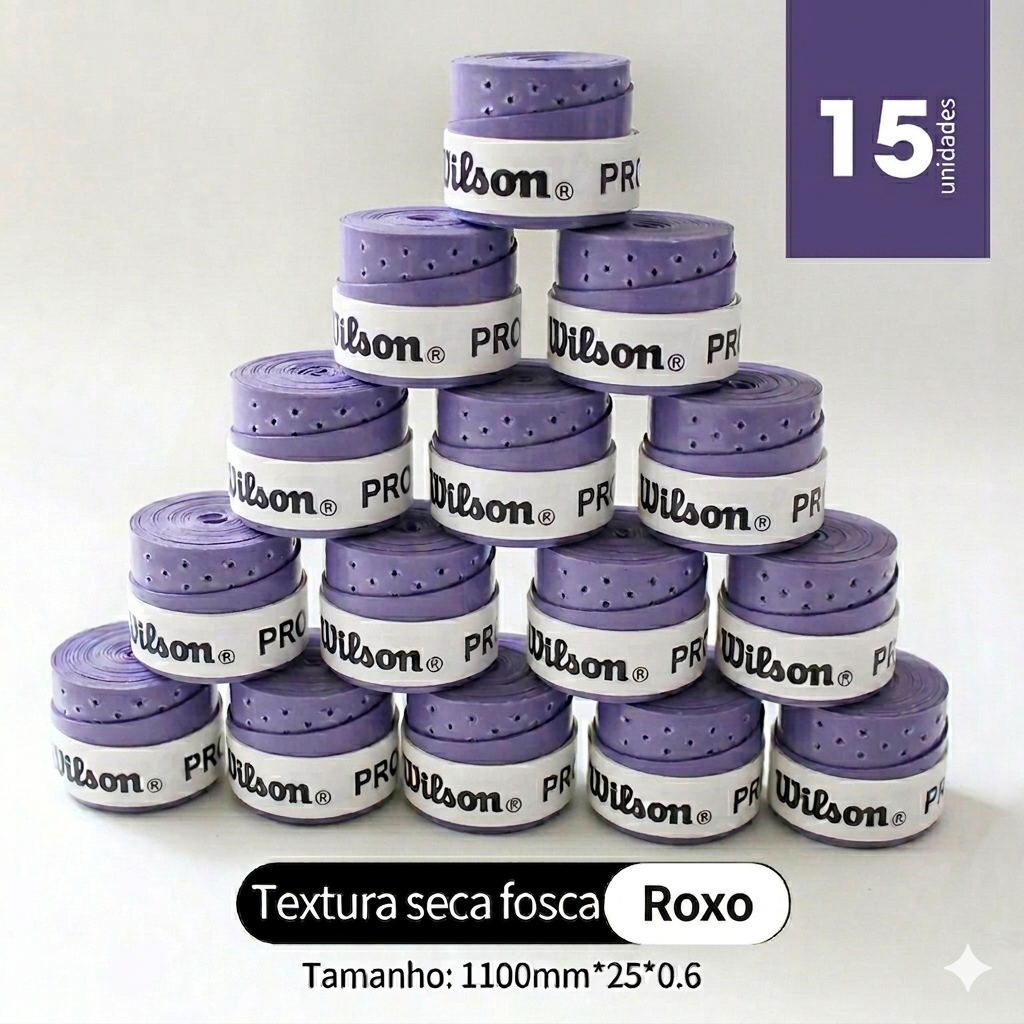 Overgrip Wilson Perfurado - 15 Unidades
