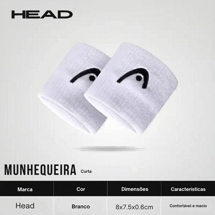 Par de Munhequeira HEAD (8 cm) - Várias Cores