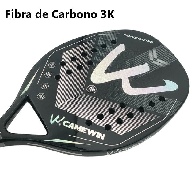 Raquete Camewin Fibra de Carbono 3K + capa protetora