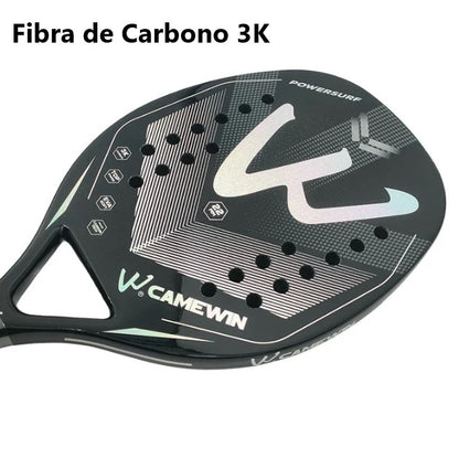 Raquete Camewin Fibra de Carbono 3K + capa protetora