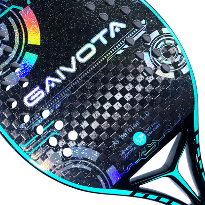 Raquete Gaivota Fibra de Carbono 12K + capa protetora