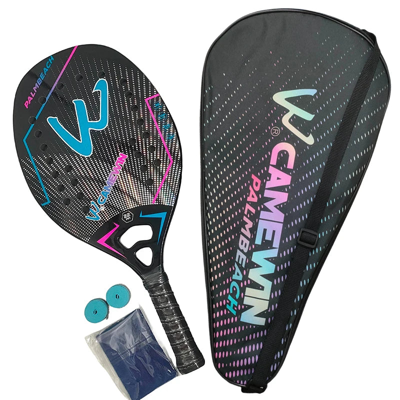 Raquete Camewin Fibra de Carbono 3K + capa protetora