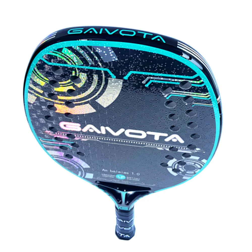 Raquete Gaivota Fibra de Carbono 12K + capa protetora