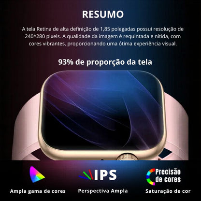 SmartWatch Lige Quadrado 45mm
