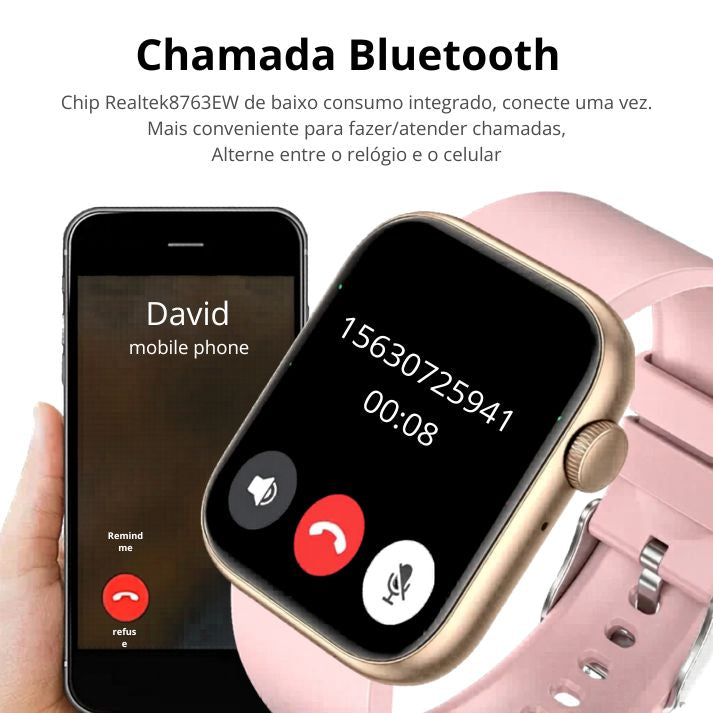 SmartWatch Lige Quadrado 45mm
